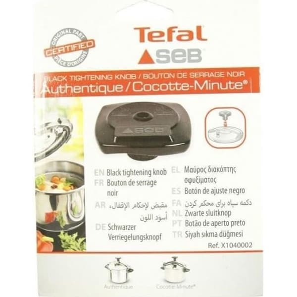SVART ÅTDRAGSHANDTAG FÖR SEB MINUTES TRYCKKOKA / COCOTTE