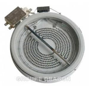 1200 W halogenhärd för ROSIERES spishäll - V580RB
