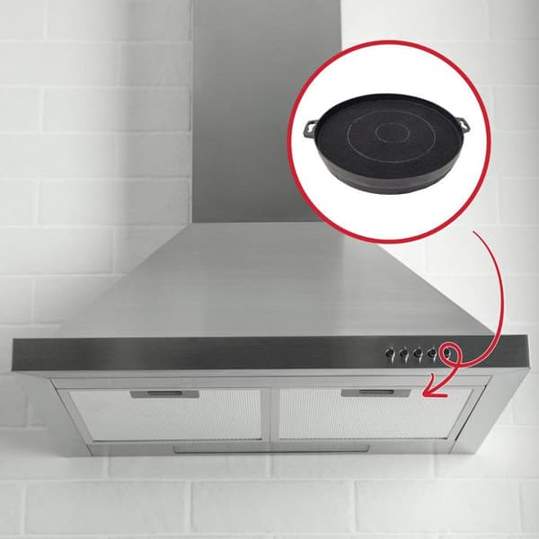 Aktivt kolfilter - FCH280 - Ø 21 cm - Kompatibel med RHD6 - 1 styck - Blå färg