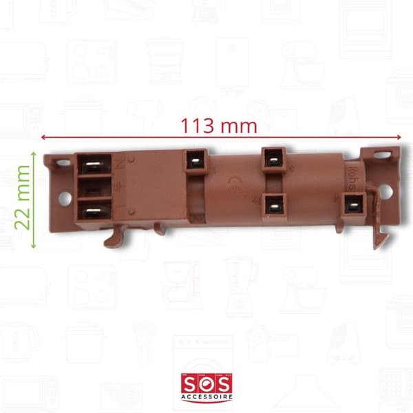 4-punkts tändgenerator för ROSIERES spis 91200789 4015RIN - BM761 - BM761 RTV631 TR3