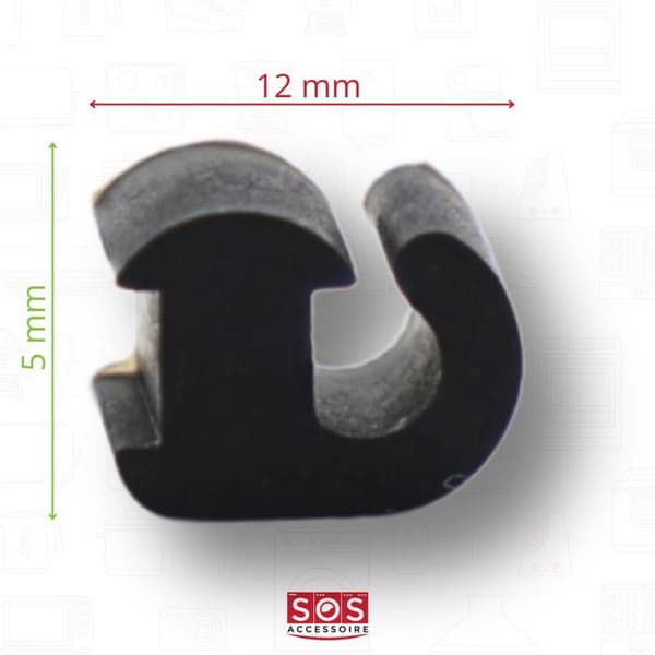 Gummi för Ariston spis - Indesit - C00039148 - PF760AS(IX) PF760ASIX