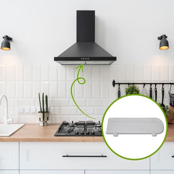 Lampkåpa till Whirlpool fläktkåpa - AKR673IX2 - Vit