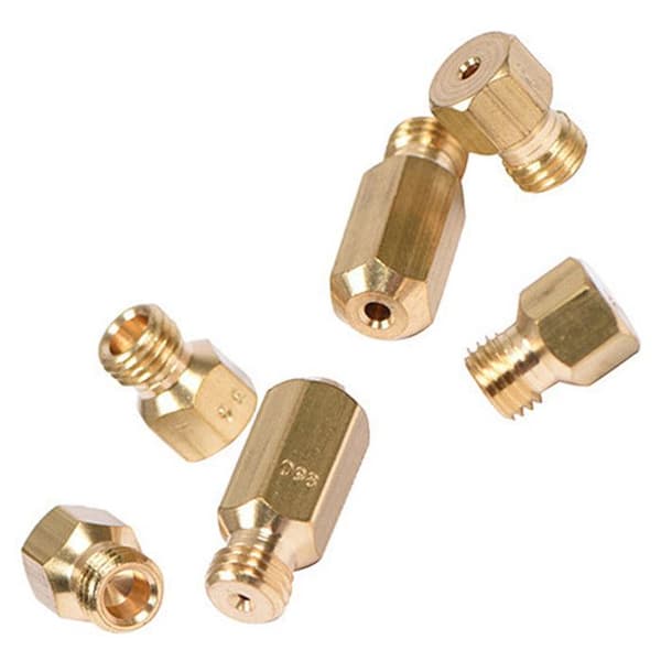 Gas injector set - FAURE - Cooker - Yellow - Compatible with several models