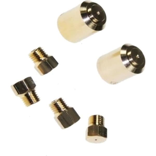 Set med butan/propangasinjektorer - BRANDT - FGAZ1, GB614, GB61SBW, GC60C, GC60W, GTB61 - Designad för ugn