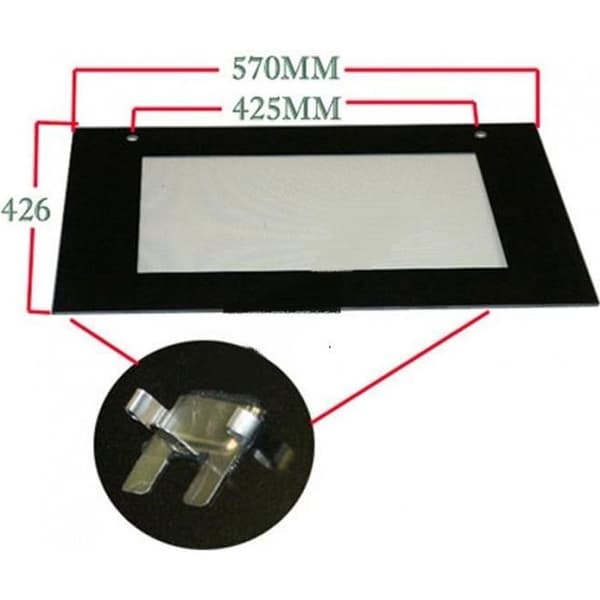 EXTERIÖR GLASLUCKOR till SAUTER ugn 2861902 - 76X2121 4881MP2 SAUTER - BVMParts