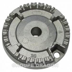 Halvsnabb brännare för Ariston häll - K345GWF - PF640ES(IX) PF640ES C00052929 PZ750RG