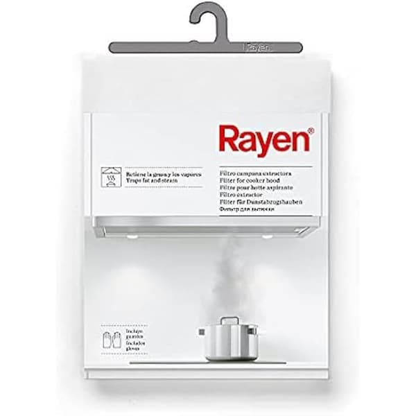 Fläktfilter - RAYEN - 45 x 54 cm - Kan anpassas - Ingår: 2 installationshandskar