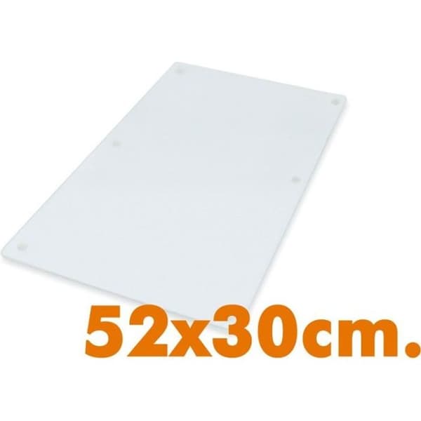 Glaskeramiskt skydd - Verr - Set med 2 tallrikar - Härdat glas - 30 x 52 cm - Kökstillbehör