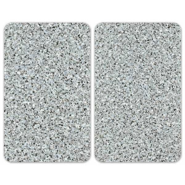 WENKO Hällskydd, "Granit" glashäll, set om 2, härdat glas, 30x52 cm, flerfärgad