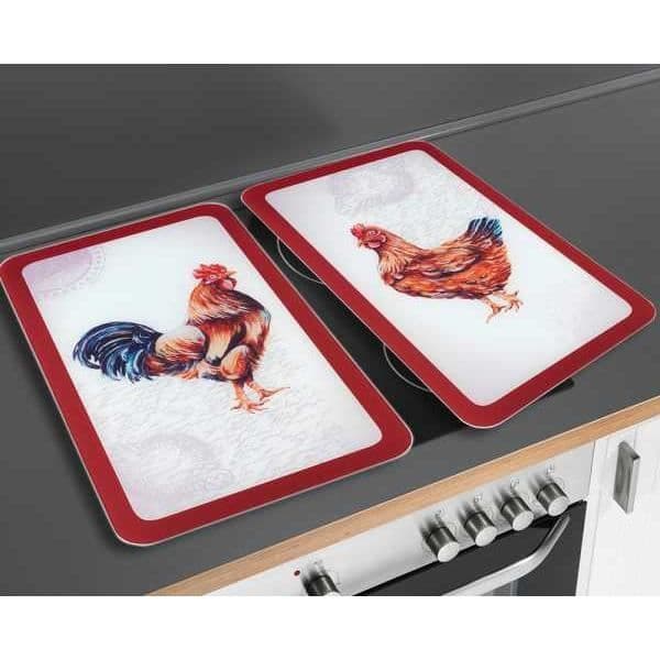 Skyddsplattor - WENKO - Fast - Härdat glas - 30x52 cm - Flerfärgad