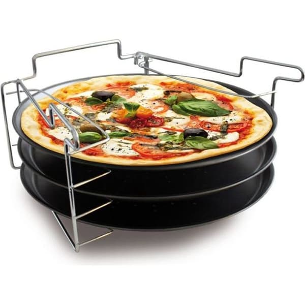 Pizzaform - BAUMALU - Set med 3 30 cm tallrikar med stöd
