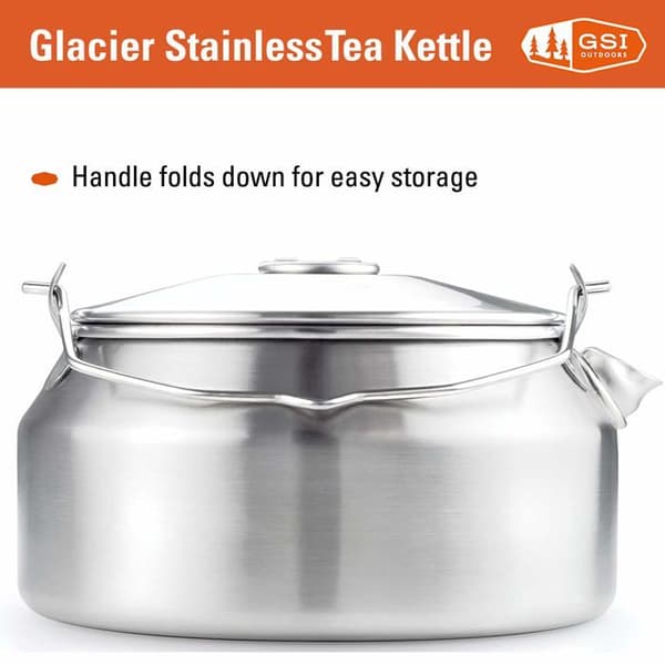 Gsi matlagningsreservdelar - 68162 - GLACIER ROSTFRI TEKETTA- 1 QT.