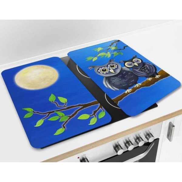Hällskydd - WENKO - Uggla - Härdat glas - Set om 2 - 30x52 cm