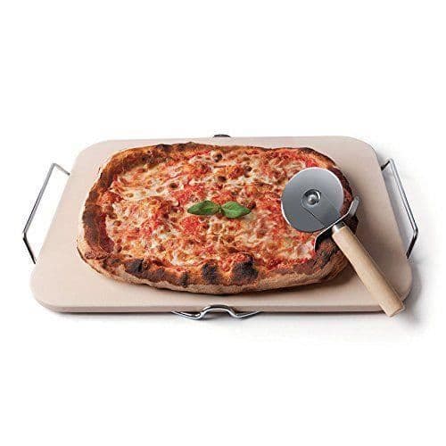 Color Life pizzabrett matlagning naturgrå med pizzahjul - 46760 Crema