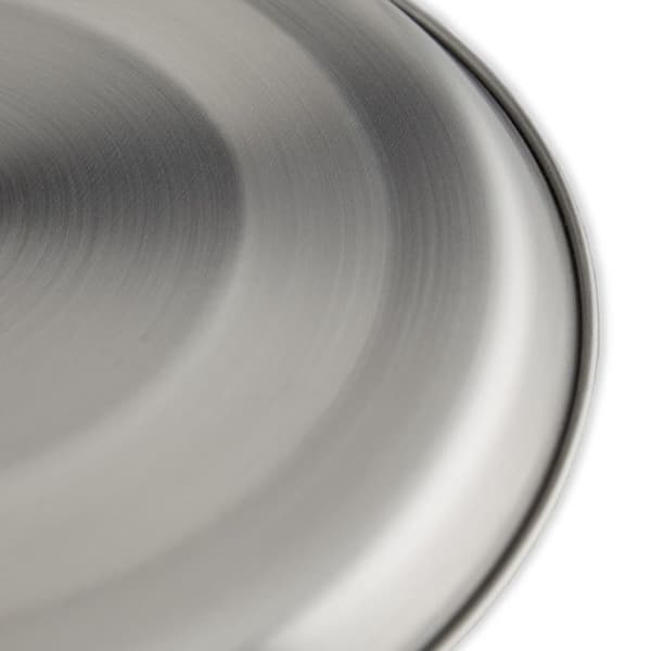 Relaxdays Cacheplatta elektrisk rostfritt stål set om 4, skydd för spis, upp till 20 cm i diameter, silver