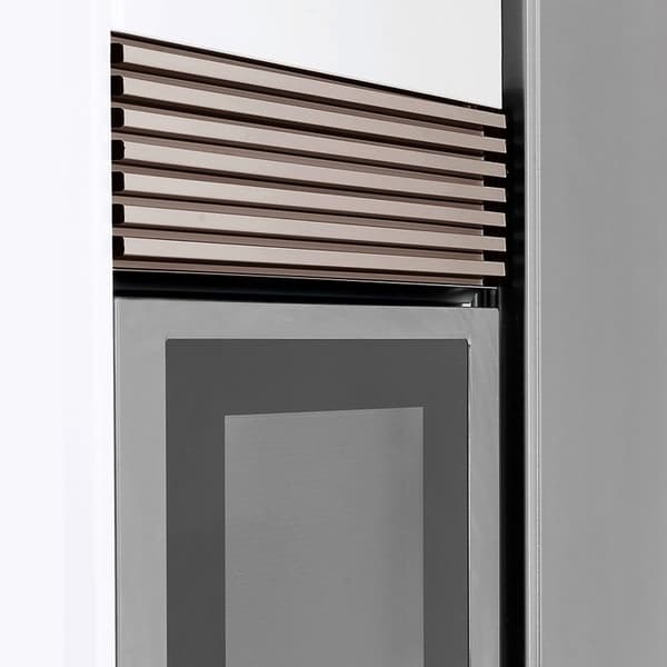 Ventilationsgaller - Emuca - 600 mm - Borstad rostfritt stål - Extruderad aluminium - Lätt installation