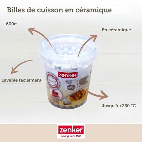 Baketärningar för mördeg, 600 gram burk Zenker Smart Pastry