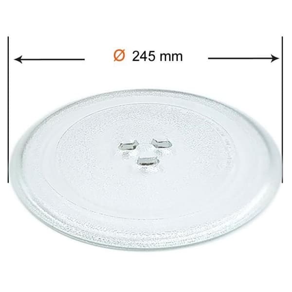 Häll för LG ugn - Universal Glasskiva 245mm - Vit