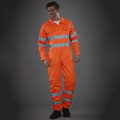 Miniatyrbillede 3 af 3: Yoko Hi-Vis polybomuldsovertrækstøj / arbejdstøj til mænd