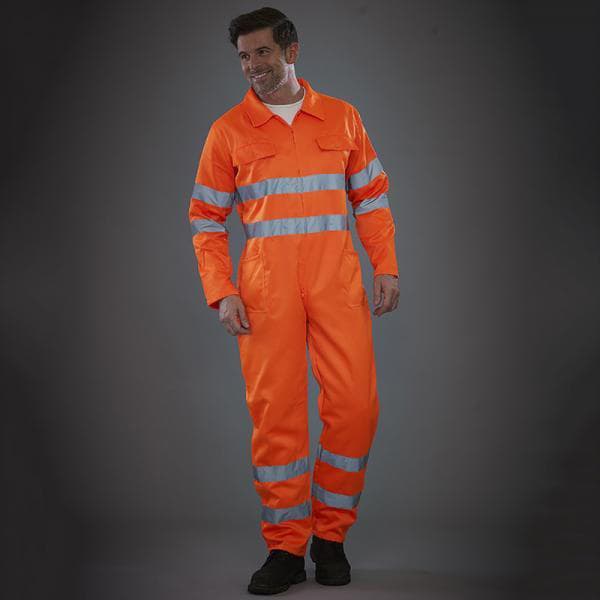 Yoko Hi-Vis polybomuldsovertrækstøj / arbejdstøj til mænd