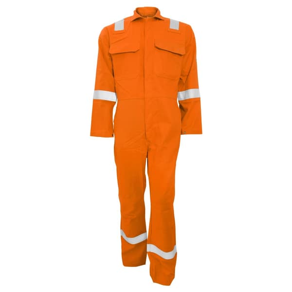 Portwest Bizweld Iona Flame Resistant Work Overall/Coverall Orange L/R
