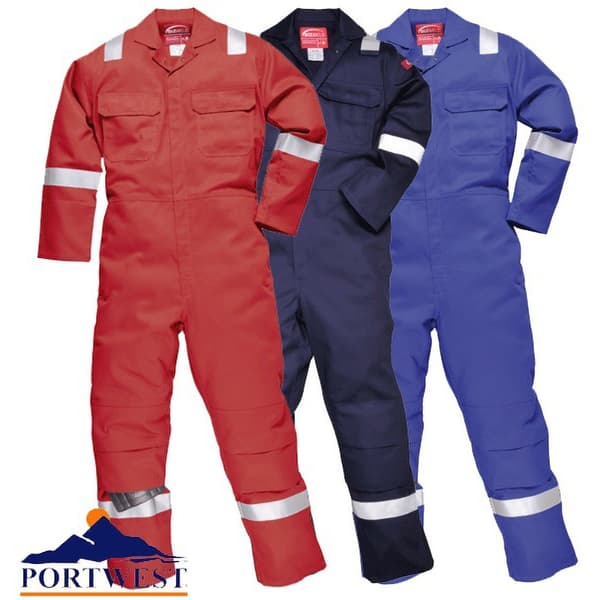 Portwest Bizweld Iona flammebestandig arbejdsoveralls/overalls
