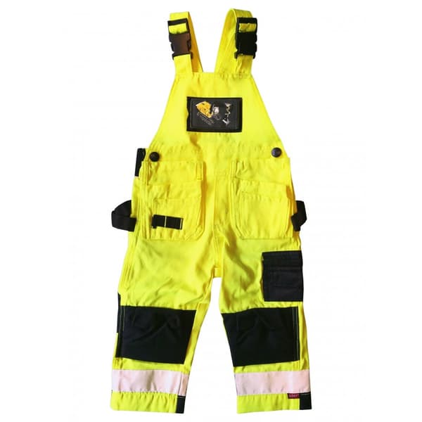 Hängselbyxa med Loxy-reflex Gul 130