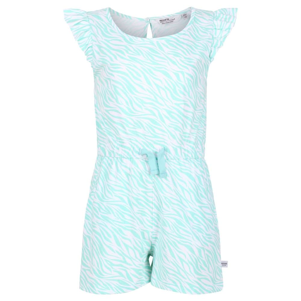 Regatta Girls Dasie Zebra Print Ruffle Playsuit för flickor
