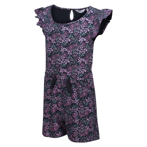 Regatta Childrens/Kids Dasie Ditsy Print Ruffle Playsuit
