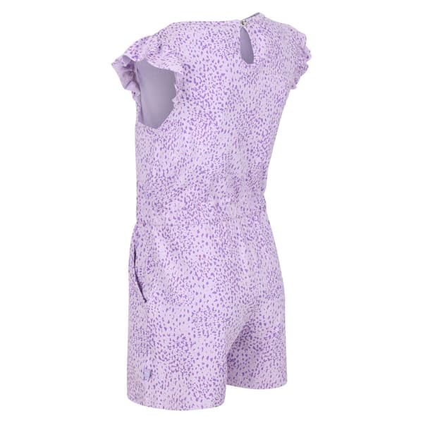 Regatta Barn/Kids Dasie Animal Print Ruffle Playsuit med djurtryck