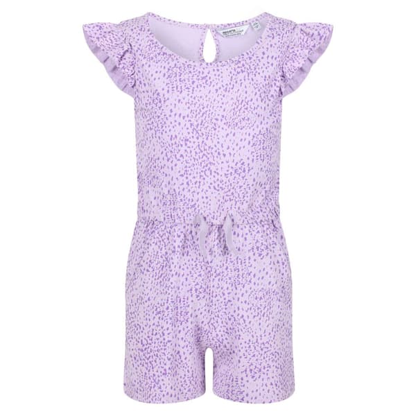 Regatta Barn/Kids Dasie Animal Print Ruffle Playsuit med djurtryck