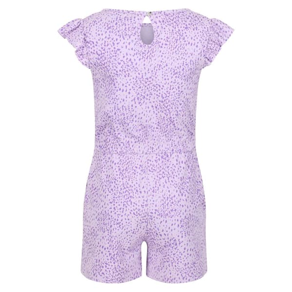 Regatta Barn/Kids Dasie Animal Print Ruffle Playsuit med djurtryck