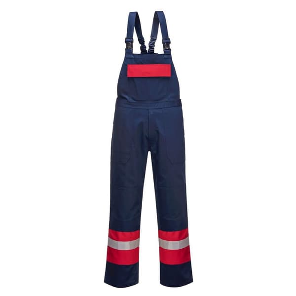 Portwest Unisex Adult Bizflame Plus Hi-Vis Bib And Brace Overall