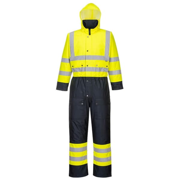 Portwest Unisex Adult Contrast Hi-Vis Winter Overalls