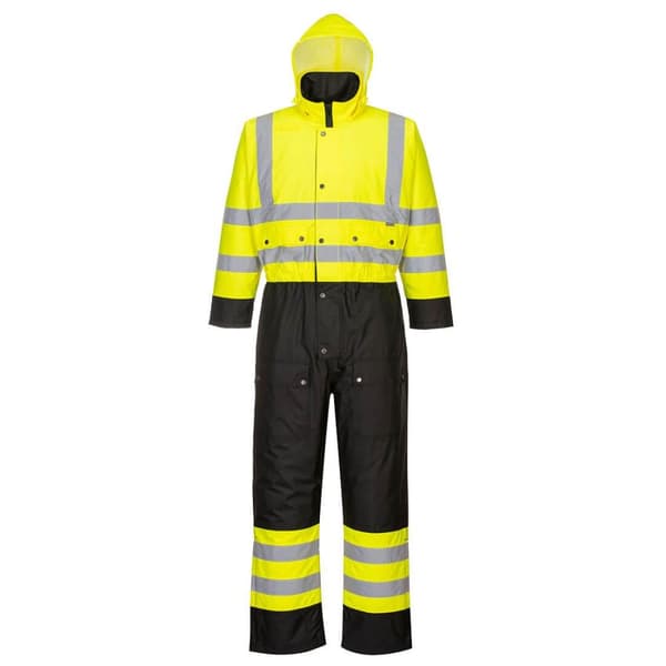 Portwest Unisex vuxen kontrastfärgad Hi-Vis vinteroverall för vuxna