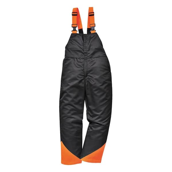 Portwest Unisex voksen CH12 Oak hagesmæk og selebukser Black XXL R