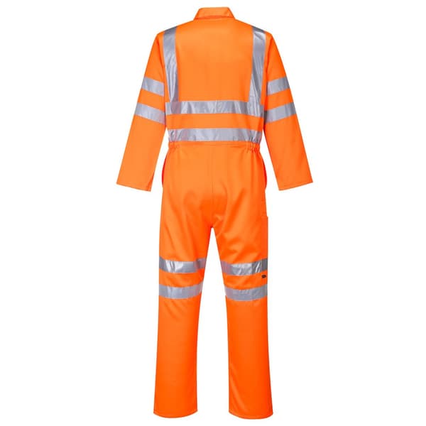 Portwest Unisex serviceoveralls i polybomuld og hi-vis til voksne