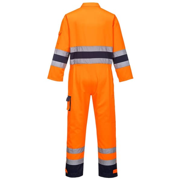 Portwest Mens Nantes Contrast Hi-Vis Work Overalls