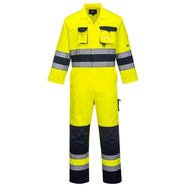 Portwest Herre Nantes kontrastfarvet Hi-Vis-overalls til mænd