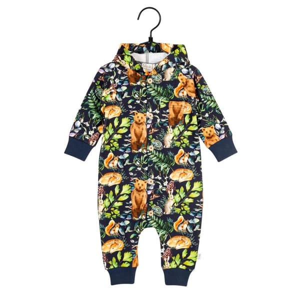 Ma-ia family overall för baby Kurre mörkblå multifärg 62