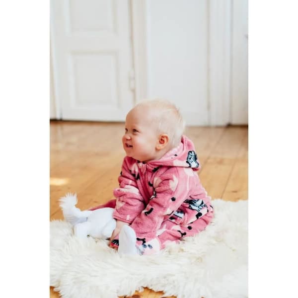 Moomin Tulips overalls baby pink