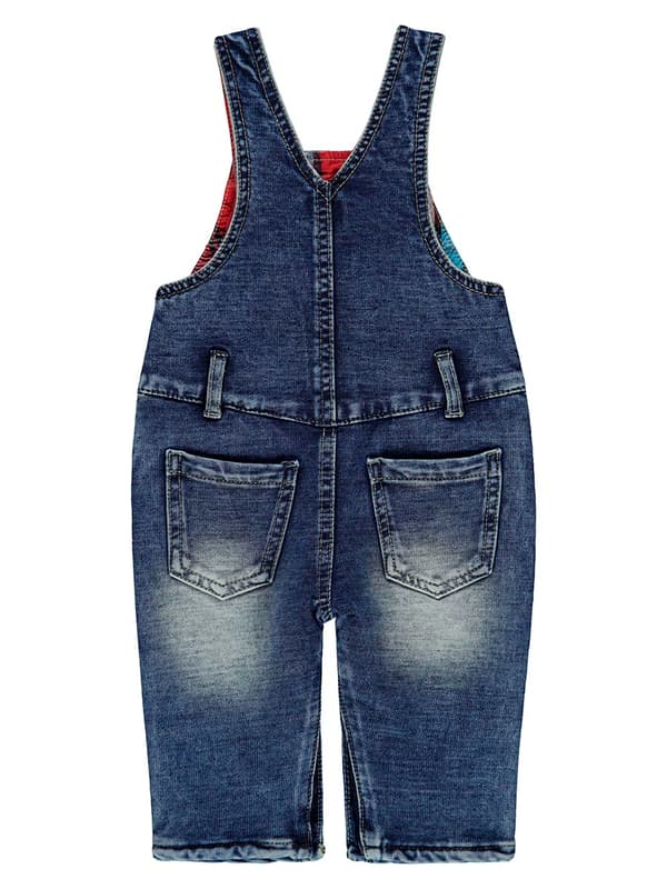 Babyblå denim-overalls Kanz