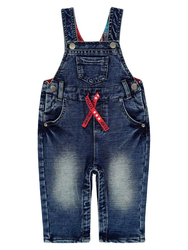Babyblå denim-overalls Kanz