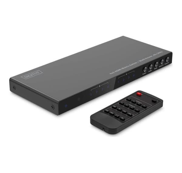 Digitus, 4x2 HDMI Matrix Switch/Multi-Viewer, 4K/30Hz, DS-55345