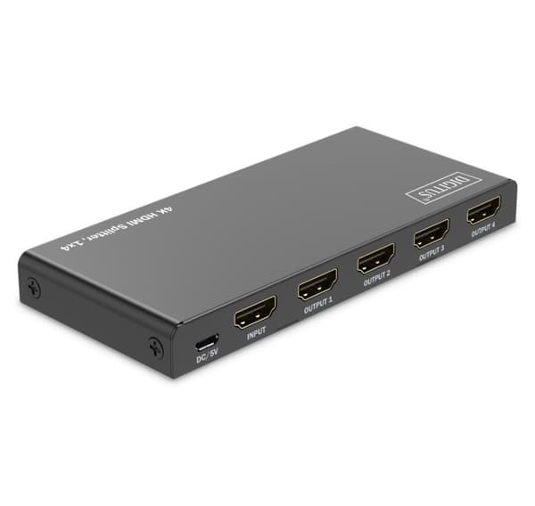 Digitus, 4K HDMI Splitter, 1x4, DS-55337