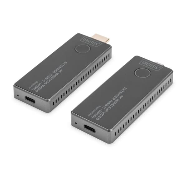 Digitus, 4K trådløs videoforlænger, 30 m (USB-C - HDMI), DS-55324