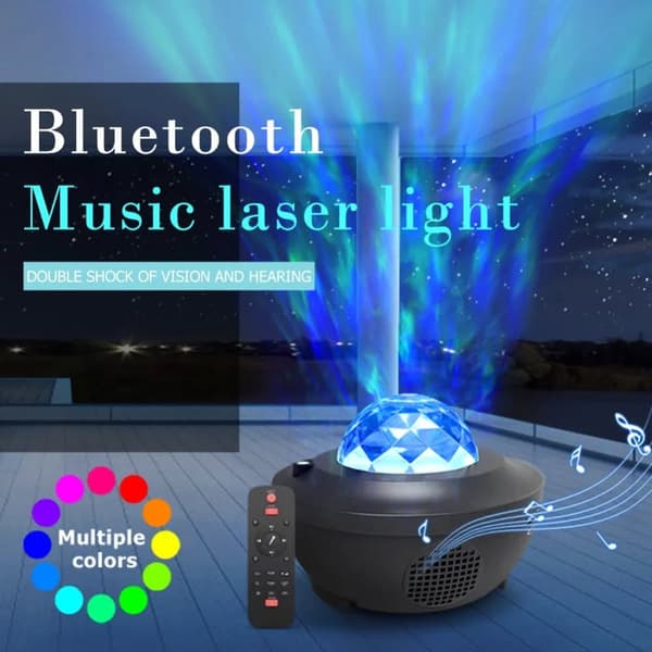 Galaxy Nattlampa, Rymdlampa Stjärnprojektor med Bluetooth Högtalare