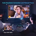 Pikkukuva 7 / 10: OBOSOE 1080P kannettava 4K-projektori – Wi-Fi 6 (2.4G/5G), BT5.0, Android 11, 180° käännettävä