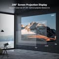 Pikkukuva 2 / 10: OBOSOE 1080P kannettava 4K-projektori – Wi-Fi 6 (2.4G/5G), BT5.0, Android 11, 180° käännettävä