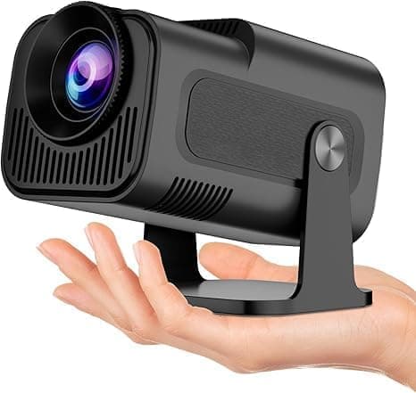 OBOSOE 1080P bærbar 4K-projektor – Wi-Fi 6 (2.4G/5G), BT5.0, Android 11, 180° drejelig
